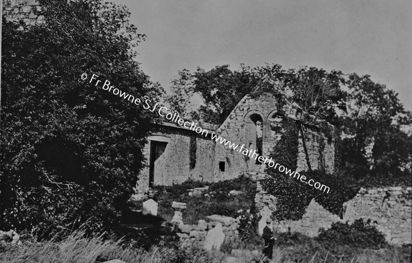 KILLONE AUGUSTINIAN CANONESSES   ENCLOSURE AND CHURCH FROM SOUTH WEST